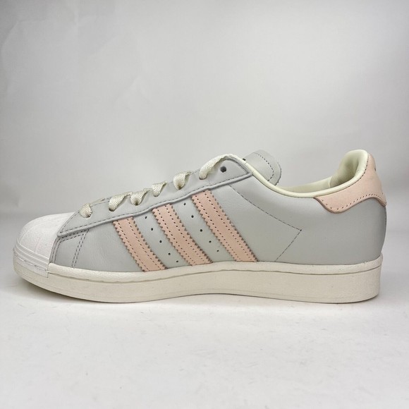 Adidas Mens Originals Superstar Grey Pink Lifestyle Shoes Size 8 H00167 main image 7